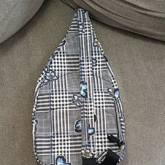 Vera Bradley Floral Checkered Sling Bag - Picture 7 of 9